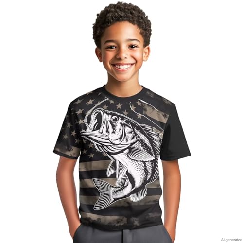 Image of WELLFLYHOM Kids Tshirts Girls Boys Short Sleeve Crewneck Tees Shirts Casual Sport Pullover Tops Size 3-16 Years