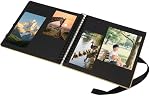 MOUYAT 2 PCS 10 x 10 Inch Scrapbook Photo Album, 50 Sheets / 100 Pages Photo Album,Square Blank Memory Book DIY Handmade Scrapbooking Album with Brown Kraft Cover for Wedding, Craft, Valentines