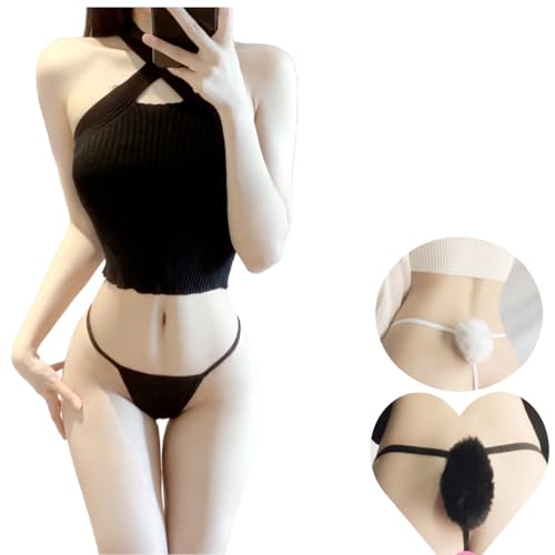 G String Queue de Lapin pour Nuit de Noces Romantique - 4