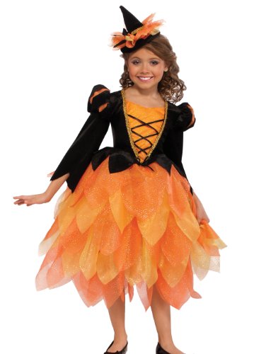 Deluxe Pumpkin Witch Costume, Medium