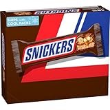 SNICKERS Full Size Bulk Milk Chocolate Candy Bars, 1.86 oz Bar, 48 ct Box