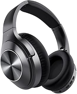 Noise Cancelling Headphones Over Ear: Bluetooth Wireless Foldable ANC Headphones Comfortable with Active Sound Canceling Stereo Mic