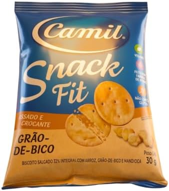 SNACK FIT SABOR GRÃO DE BICO VEGANO S/GLÚTEN 30G CAMIL