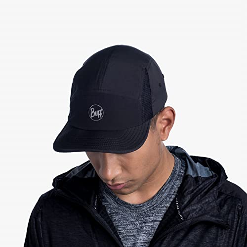 Buff Solid Black Gorra Run, Unisex Adulto, Multicolor, L/XL