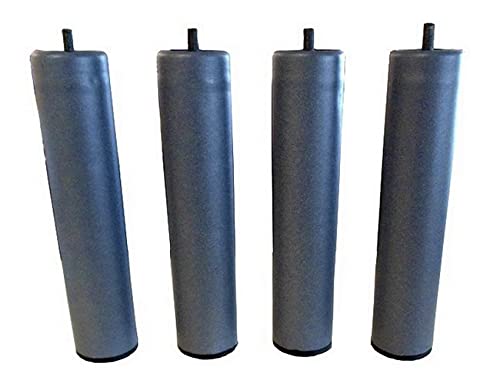 Juego con 4 patas de metal para somier de listones Cover