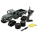 Price comparison product image Remote Control Car, 1:16 4WD Military Truck Army Tracked Wheels Crawler Off-Road Car RTR Toys Gift For Kids Adults By GreatestPAK (Green)