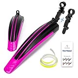 【Einfache Installation, verstellbar】: Diese Art von Fahrrad-Schutzblechen ist einfach zu installieren und zu demontieren, kein Werkzeug erforderlich. Sie können den Winkel zwischen dem Kotflügel und dem Rad für den richtigen Schutz einstellen.