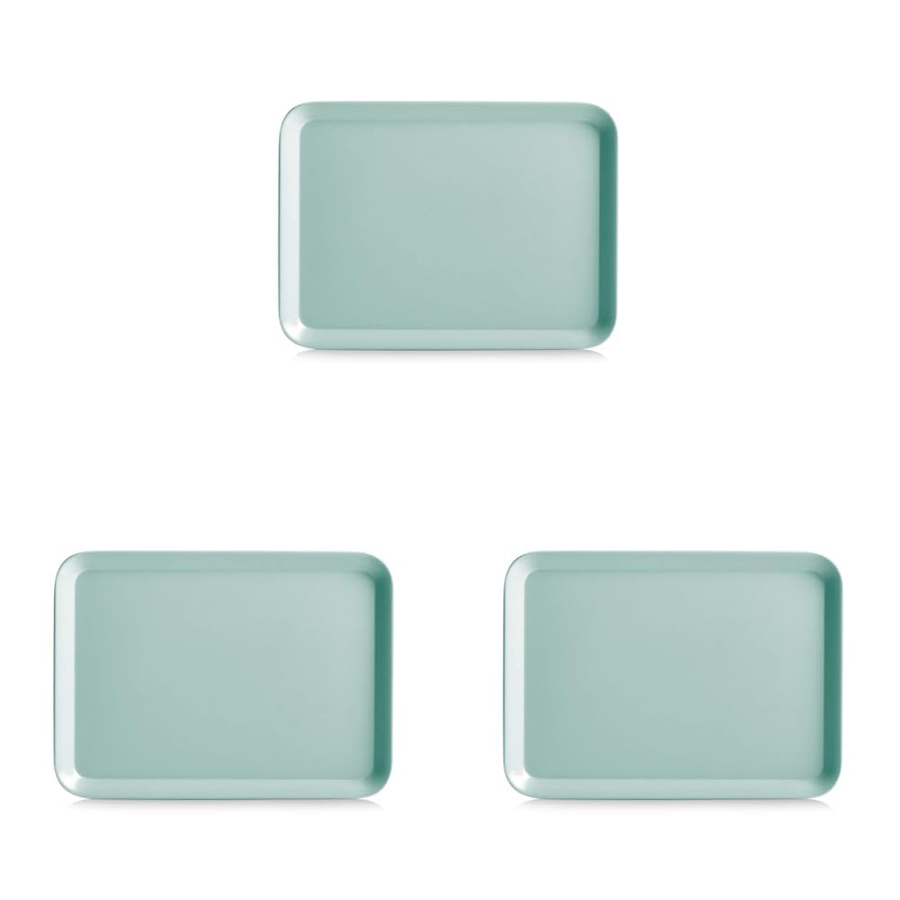 Zeller 26695 Melamintablett, Melamin, Wasser, 24 x 18 cm (Packung mit 3)