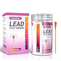 NewPos Lead Test Kit: 30 Swabs Accurately Formulated Lead Paint Test Kit Testing for Dishes Paint Cups Ceramics Toy and All Surfaces - Results in 30 Seconds Lead Detector (30)