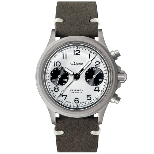 [�W��]Sinn 356.FLIEGER.KLASSIK.W �������� �r���v �����Y Instrument Chronographs �C���X�g�D�������g �N���m�O���t �{�A���U�[�X�g���b�v�i�T���h�J���[�j �h�C�c�� [���K�A���i]