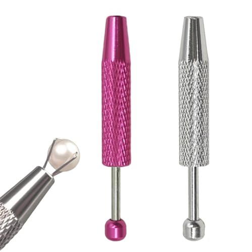 VELSIN 2 Pièces Pince à Billes pour Piercing - Alliage d'Aluminium Pince à Perles pour Bijoux...