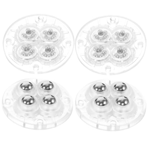 TIDTALEO 4個 粘着テープ式小型ミニ転キャスター 家具移動用耐荷重収納ボックス ゴミ箱対応 スムーズ転静音設計キズ防止フロア保護