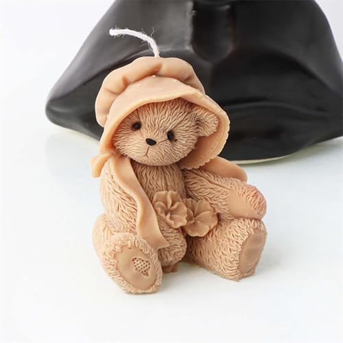 Bear Molds Bear Resin Mold - Resin Casting Silicone Molds for Home Decor & Candle Making Wave Spiral Mold