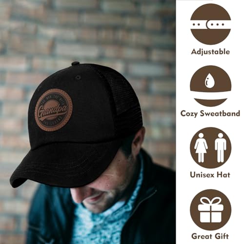 Image of Worlds Best Dad Ever Trucker Hat Fathers Day Birthday Gifts for Father Dad Papa Daddy from Daughter Son Baseball Cap