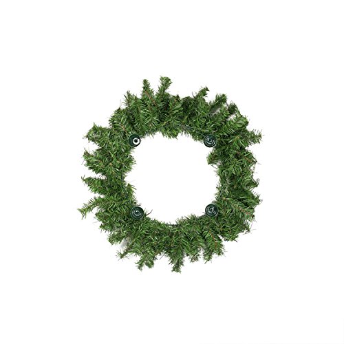 Darice 12" Two-Tone Pine Artificial Christmas Advent Wreath - Holds 4 Taper Candles #TOP3
