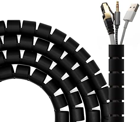 AISENS Organizador De Cable En Espiral 25mm. Negro. 2.0 m