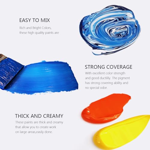 Acrylic-Paint20-Colors75ml254oz-Heavy-Body-Acrylic-PaintsChristmas-Decorations-Gifts-Art-Crafts-Paint-for-Canvas-Rocks-EggsProfessional-Acrylic-Paint-Sets-for-Artists-Adults-Students