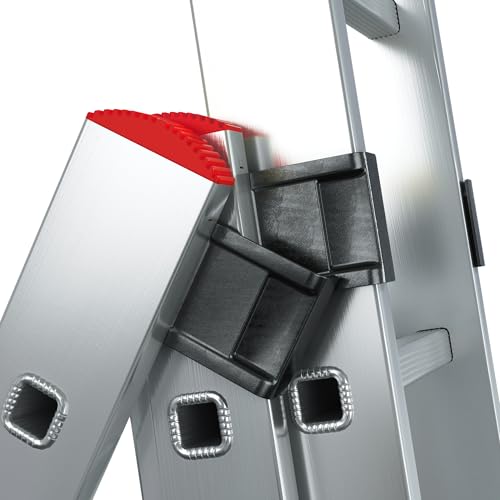 Escalera multifuncional de aluminio de 3 segmentos profesionales 6