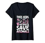 Photo Gallery donna questa ragazza è stata fatta per salvare gli animali maglietta con collo a v Photo Gallery donna questa ragazza è stata fatta per salvare gli animali maglietta con collo a v