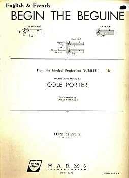 Sheet music Begin the Beguine (English and French) In Bb Book