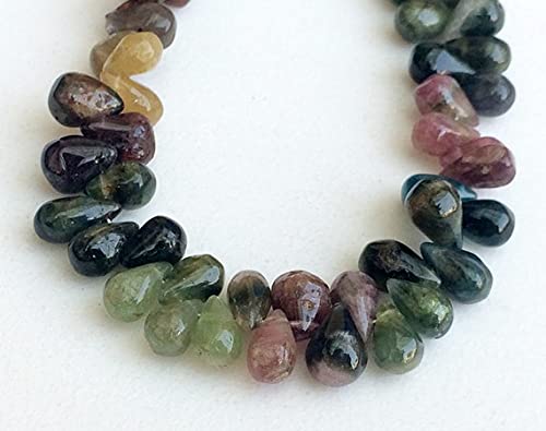 Multi Tourmaline perles de qualité supérieure en fil de pierres précieuses facettées 5 Inch