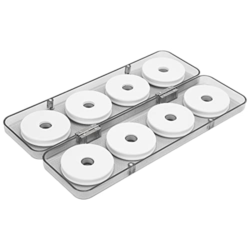 equlup Fishing Line Spool, 8pcs Fishing Plastic Foam Spool Line Storage Multifunctional Lure Rig Holder Organizer Accessories for Protecting