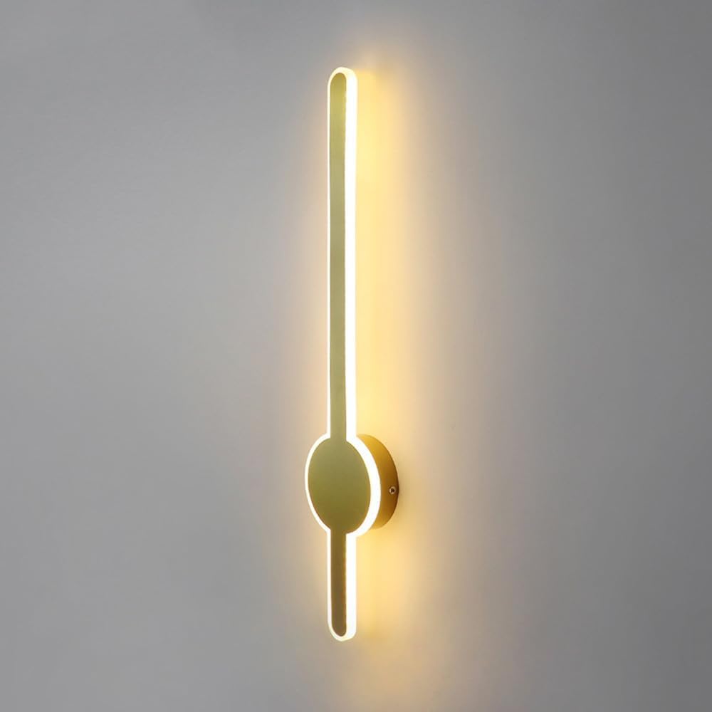 HUAYUSEDF Decoration Classical Linear Light Fixture Bar Wall Mount Bathroom Vanity Long Strip Modern Black Hallway Sconces Lamp, Chandelier(Dark,80CM)(Gold,80CM)
