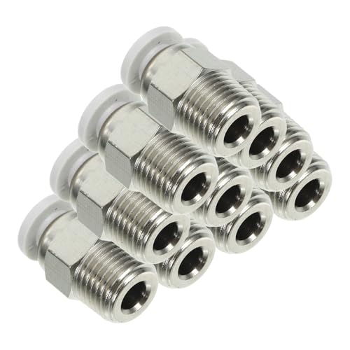 LIGIGWASH 10pcs Metal 3d Printer Connector Fitting Tube Adapter High Performance Easy Tube Disconnection Golden 3d Print