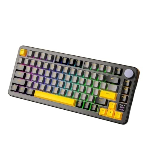 ���C�����X �Q�[�~���O �L�[�{�[�h �X�N���[�� ���^ �m�u�t�� RGB �z�b�g�X���b�v ���J�j�J�� X85Pro �ƌ݊�������(Star Black)