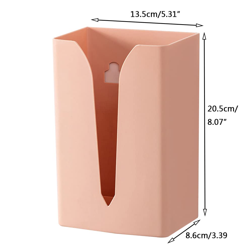 SEIWEI Handtuchspender Wandmontage – ABS, Rosa/weiß/blau, 20,5x13,5x8,6 Cm, Für Küche, Bad & Büro, Mit Klebepad, Horizontal/vertikal