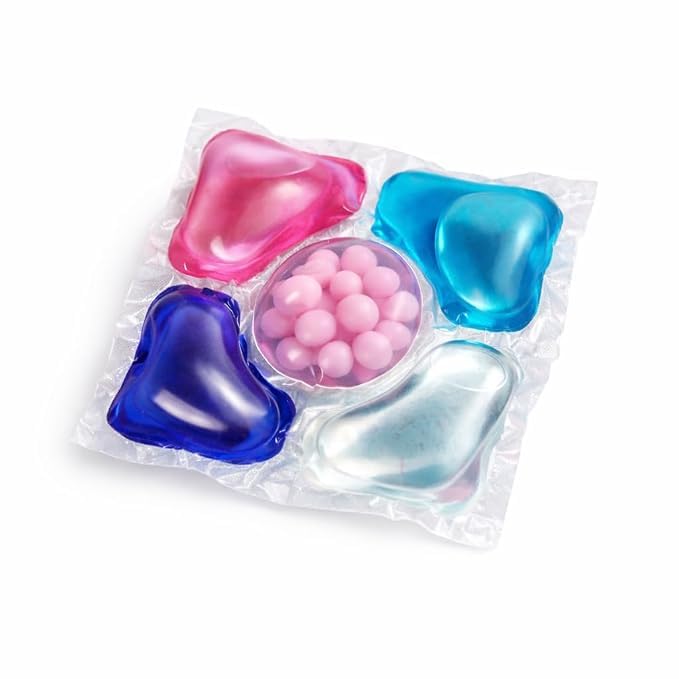 5 in 1 Laundry Pods Detergent Soap for Deep Clean (Pack of 1) | Multi-Chamber Pods, Dissolving Formula, Washing Machine Use, All-in-One Action, Colour-Safe Wash-image-5
