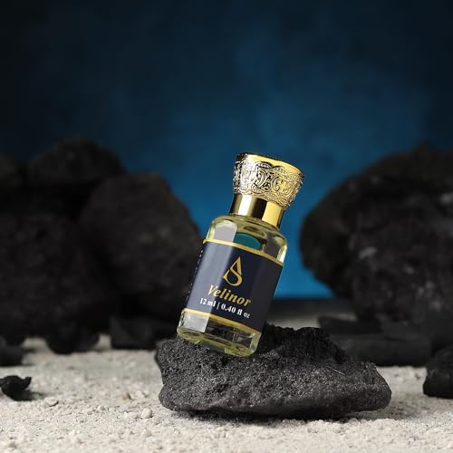 Image of ALY'SIAN Luxury Attar for Men & Women 12 ML Velinor Premium Non Alcoholic Roll On Perfume Oil Arabic & French Blend Assorted Long Lasting Fragrance Collection Unisex Perfumes Gift Hamper (VELINOR 12 (ML))
