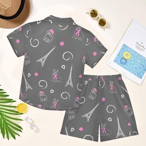 Image of visesunny Boys 2 Pieces T-shirts and Shorts Floral Tops & Shorts Summer Outfits 3-10 Years Clothes