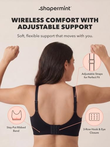 SHAPERMINT Wireless Bras for Women, Seamless Comfort Bra, Everyday Support - image 8