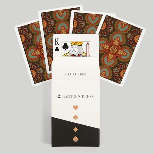Lantern Press Talavera Tile #1, Baraja de Poker 52 cartas miniatura 6