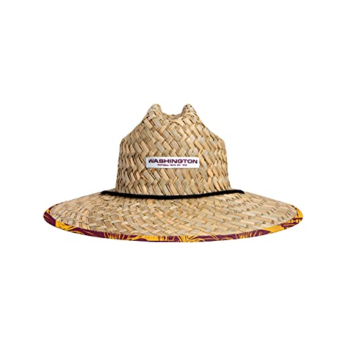 Image of FOCO Men's NCAA College Team Logo Floral Straw Sun Hat