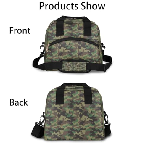 OHIKUETY Lancheira camuflada militar camuflada feminina grande isolada do exército para trabalho adu