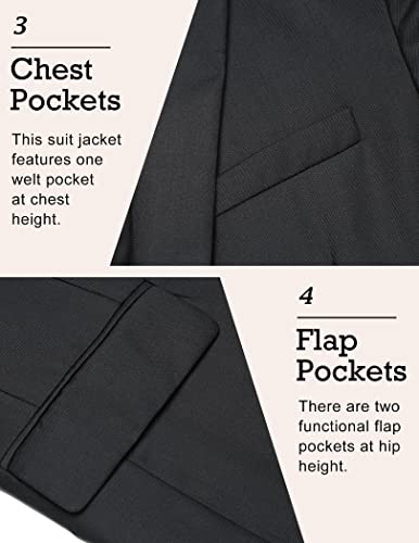 Image of COOFANDY Mens Sport Coat Casual Blazer One Button Business Suit Jacket