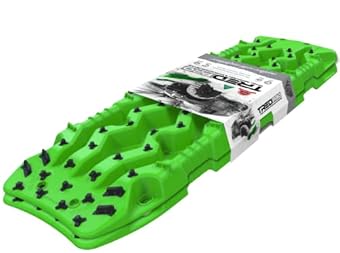 TRED PRO TREDPROGRリカバリーボード歯付きトラクショントラック、EXOTRED複合構造SIPE-LOCKグリッププロファイル4x4車両の在庫解除に最適 – グリーン/ブラック