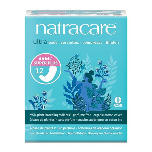 NATRACARE Pads,Ultra Super Plus, 12 CT