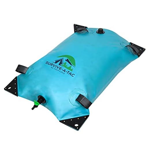26 Gallon Portable Water Bladder - Extra Strong & Reusable Tub Bag - Collapsible Water Container - Ideal for Camping, Emergency Preparation and Survival Enthusiasts. Reinforced Handles & Corners.