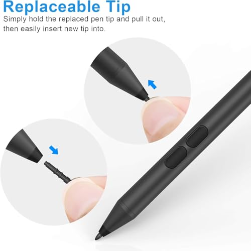 Active Stylus Pen for DELL, Compatible with Dell Inspiron 5379 5482 7306 7500 7506 7573 7586, Latitude 3190 3390 7230 Laptops, Supports PN350M PN338M PN771M (Only for Specific DELL Models) by oelon - Image 6