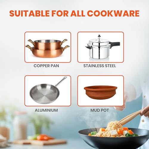Image of ULTRON Infra SS 2000W Infrared Cooktop with Knob & Touch Control, Ceramic Glass, Works with All Cookware, 4 Cooking Modes, Fast Heating Electric Stove with Free Grill Rack & 1 Year Warranty.
