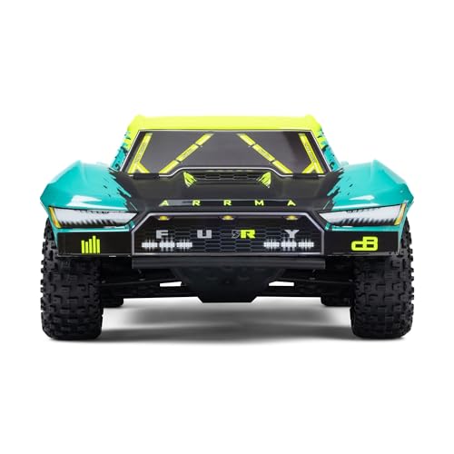 ARRMA RC Truck 1/10 FURY 2wd 223S BLX Brushless Short Course Truck RTR (Battery and Charger Not Included) with DSC, Green, ARA3521T2