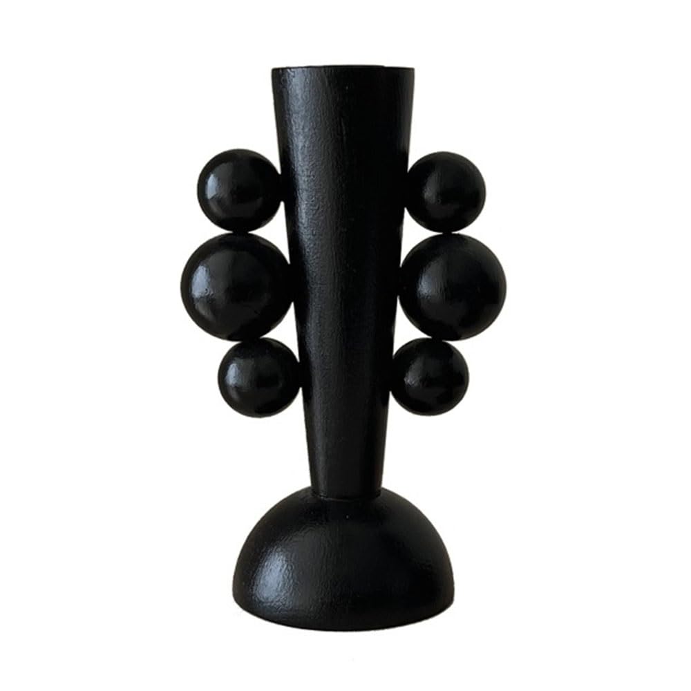 Candlestick Holder Retro Candle Holder Home Decor Tabletop Ornament for Romantic Candlelit Dinners Cafés Restaurants(Large)