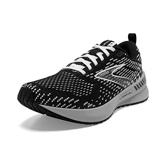 Brooks Levitate GTS 5 Women's Supportive Running Shoe - Black/Grey/White - 7