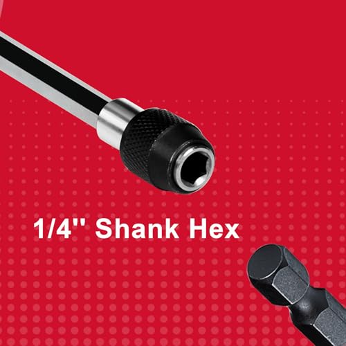 Image of Geinxurn Magnetic Changeable Head Manual Screwdriver Holder, Quick Change&Release 1 /4 inch Hex Bit Extension Holder for Screwdriver Bit, Nut driver, Socket Adapter