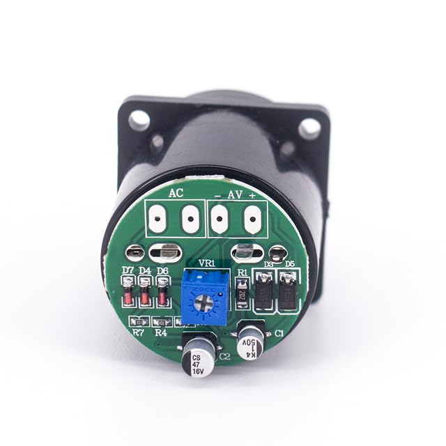 GenericAEsmart - 35mm Panel VU Meter 500VU with Green Backlight sound pressure meter+VU level audio meter DC/AC 6-12𝖵 input (1Meter 1Board AC DC)