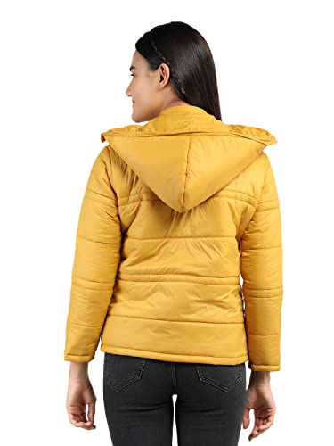 Image of CHKOKKO Women's Winter Quilted Jacket Mustard L