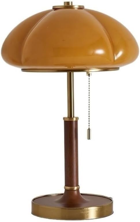 Lampada da comodino per camera da letto, design in ceramica, design tradizionale, lampade decorative (giallo)